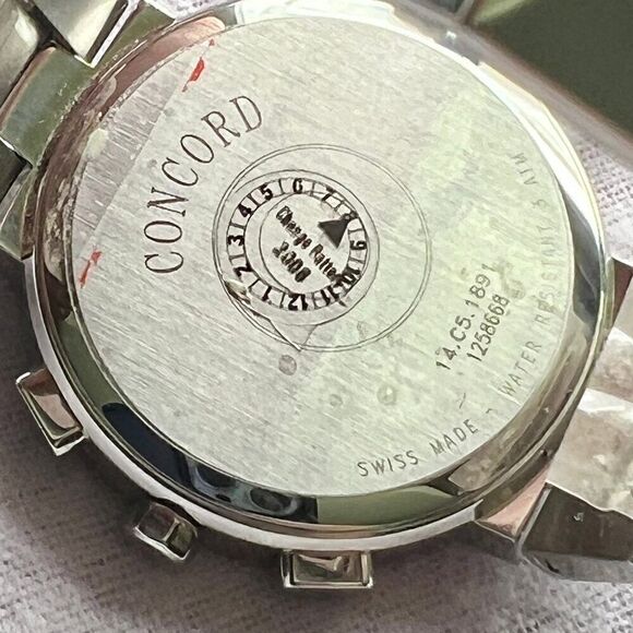 Concord Estate La Scala Chronograph Watch Stainless Steel 38 mm C1 - Picture 6 of 9